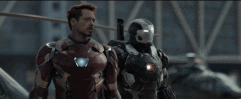 animated gif of marvel super heroes running