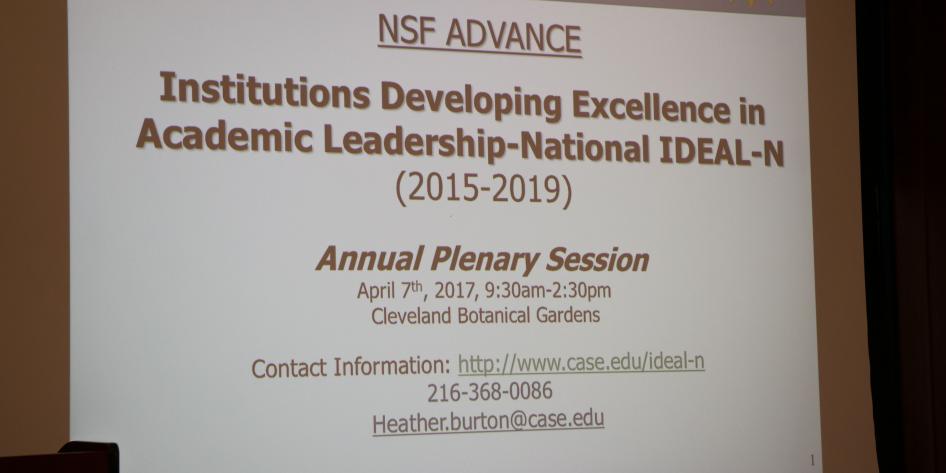 Picture of Presentation Slide NSF Advance Annual Plenary Session