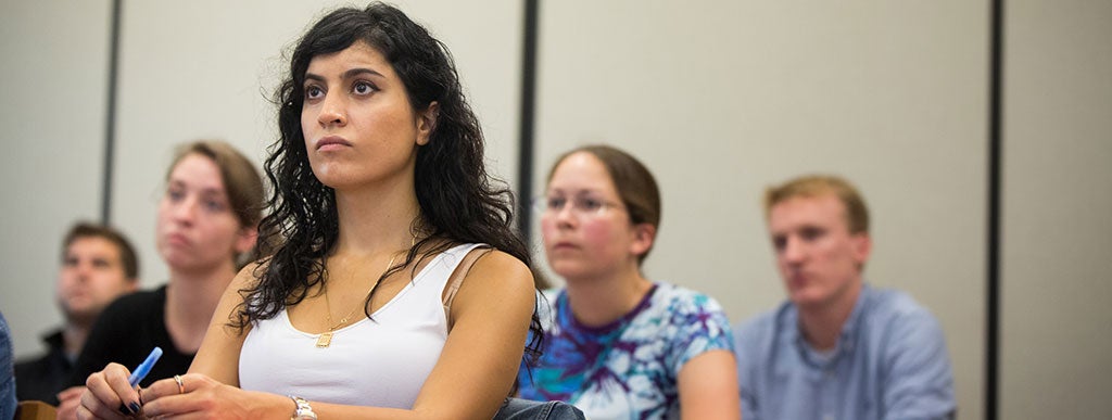 Law students in class