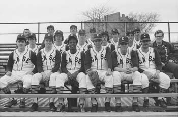 Tom Waltz with the 1970/71 Case baseball team.