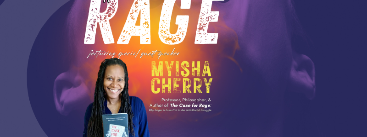 A Concert for Rage with image of Myisha Cherry - banner