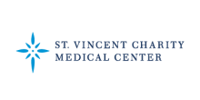 Saint Vincent Charity Medical Center logo with blue star design