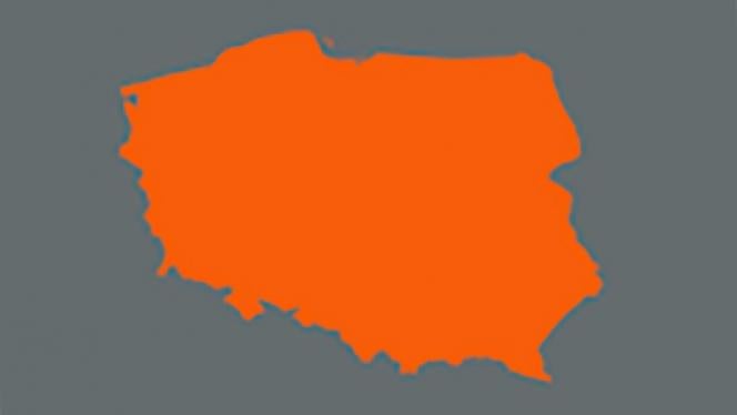 Image of map of Poland