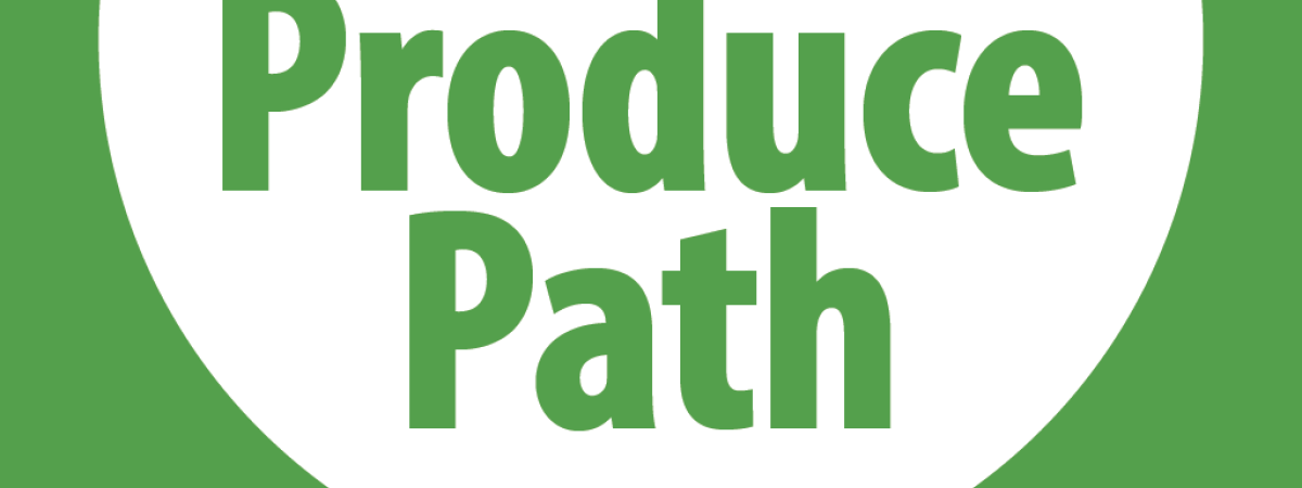 Produce Path for Managers logo which is a green tomato with the words Produce Path on it