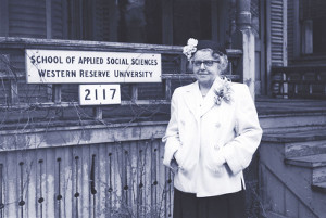 Black and white photo of former social work dean Margaret H. Johnson