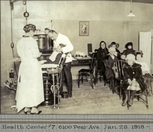 A city health center in 1918.