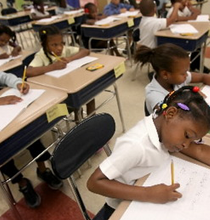 Cleveland city school students
					
