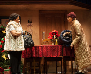 Photograph from the 2016 production of alumnus Lelund Durond Thompson’s musical, The First Noel.