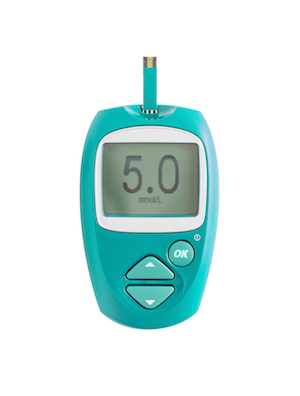 Image of a blood sugar monitor
