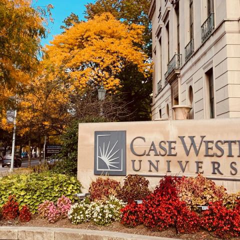 CWRU Fall Sign