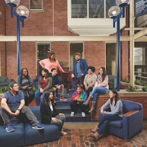 Case Western Reserve University group photo of students