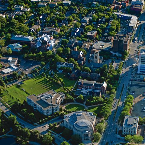 Photo of the campus from the sky