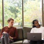 students studying
