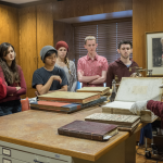 Humanities students in a class