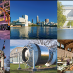 Collage of different photos of Cleveland