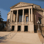 Gif showing the different buildings around campus