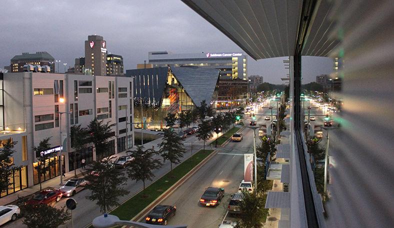 Uptown at night