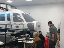 Flight simulator at nursing school at Case Western Reserve University