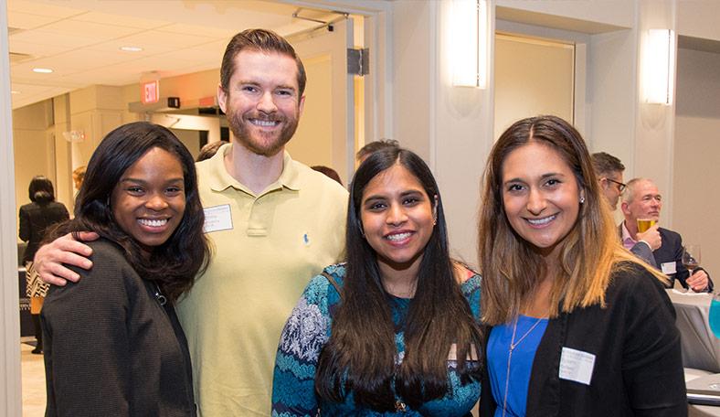 Group of alumni during an event