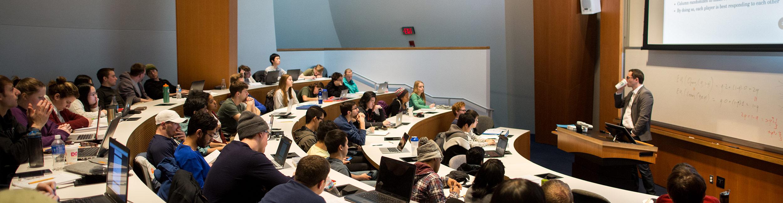 Students listening to a lecture