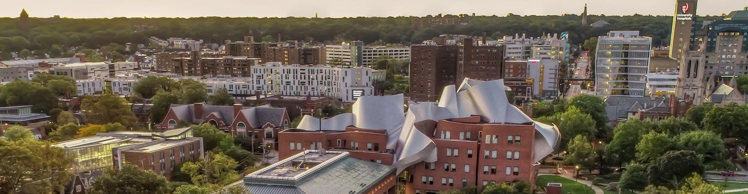 Aerial view of campus
