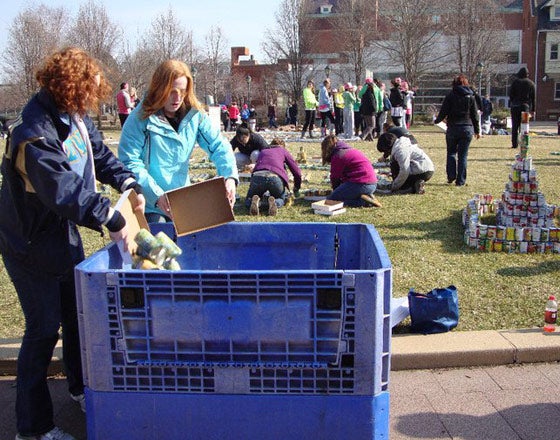 Canned food drive on campus