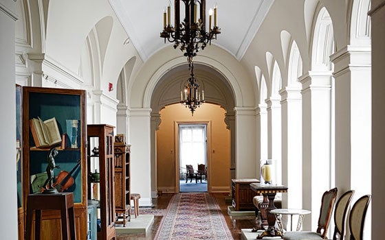 History-center-hallway Hallway at the Cleveland History Center