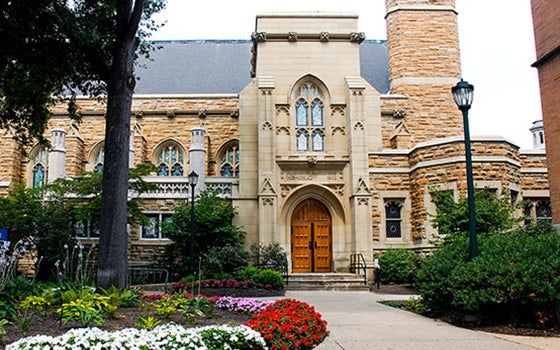 Exterior of building in Mather quad