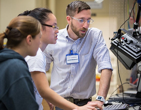 Students working in Thinkbox