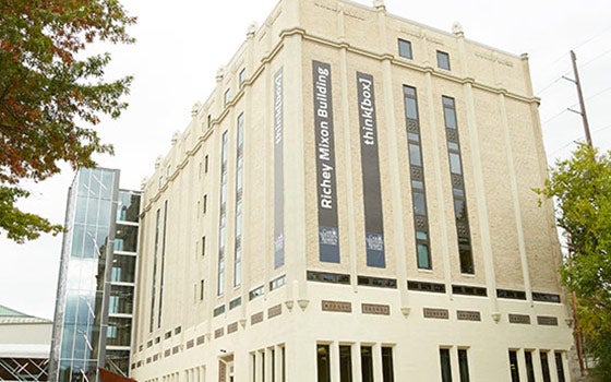 Exterior of the think[box] building