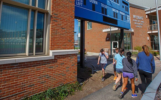 Exterior of Wyant gym