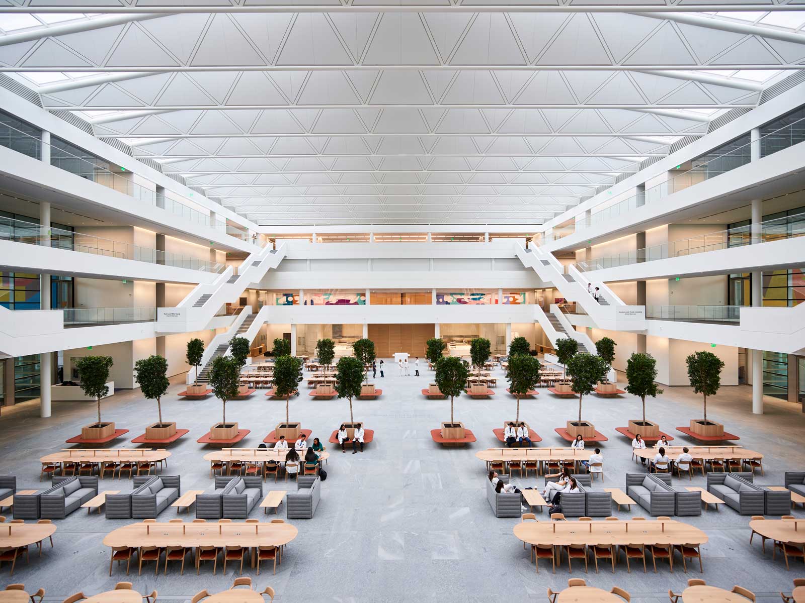 Health Education Campus Interior view of atrium