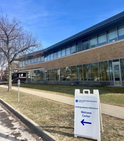 Side of Undergraduate Admission Welcome Center