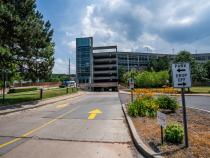 Photo of the entrance of a parking garage