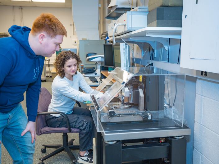 CWRU students participating in research.