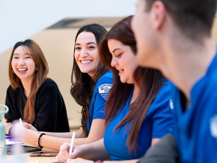 Nursing students in class.