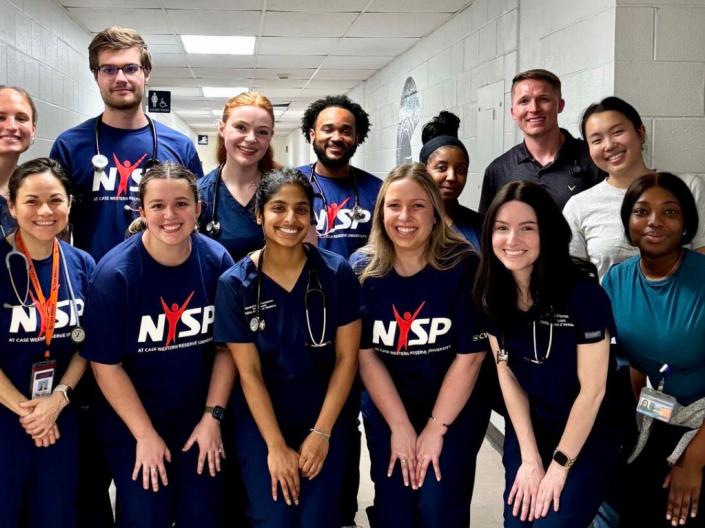 NYSP volunteers pose together for a photo.