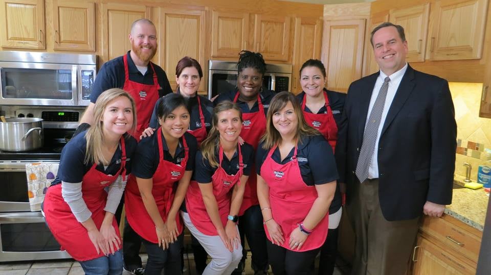 Alumni Association staff volunteering at Ronald McDonald House