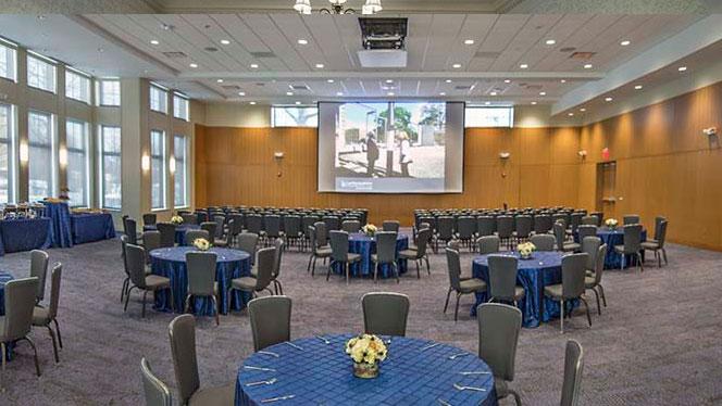Interior of the Linsalata Alumni Center