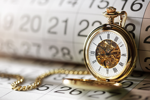 image of calendar and clock