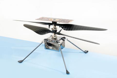 flight model of NASA's Ingenuity Mars Helicopter