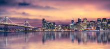 Bay Area Skyline, at dusk