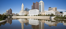 Columbus City Skyline, on a sunny day