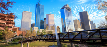 City of Houston Skyline, during a sunny day