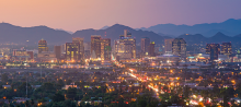 City of Phoenix Skyline lit up