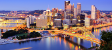 Pittsburgh City Skyline, at dusk