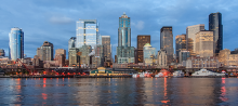 Puget Sound City Skyline, during the day