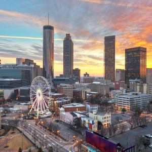 Atlanta, Georgia, skyline in the evening