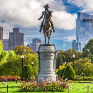 George Washington statue in Boston Common