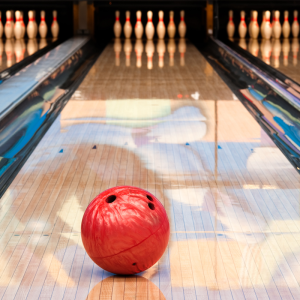 bowling ball on an alley